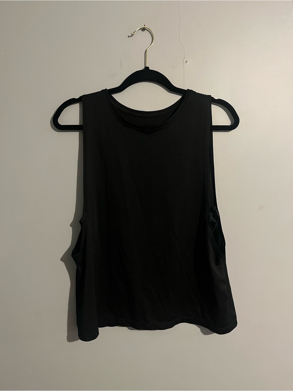 Nike Black Women's Tank Top size large loose fit lightweight breathable
